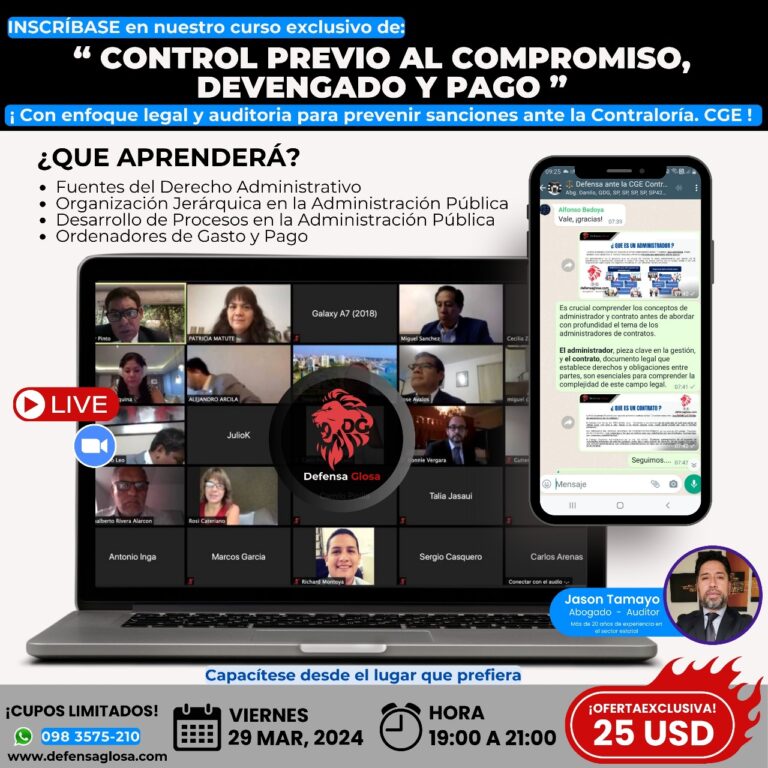 CONTROL PREVIO AL COMPROMISO DEVENGADO Y PAGO